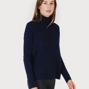 Everlane Square Turtleneck in navy
